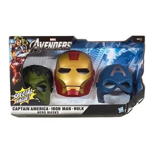Marvel Avengers Role-play Masks Captain America IronMan Hulk 2011 New